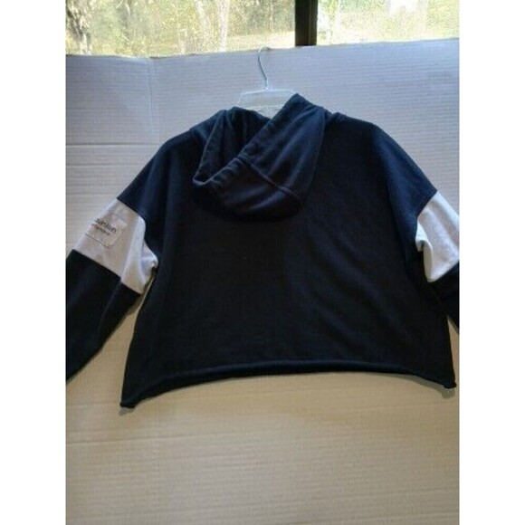 Calvin Klein Performance Hoddie CK Logo Cropped Black Sweat Size Med Pullover. - Picture 6 of 7